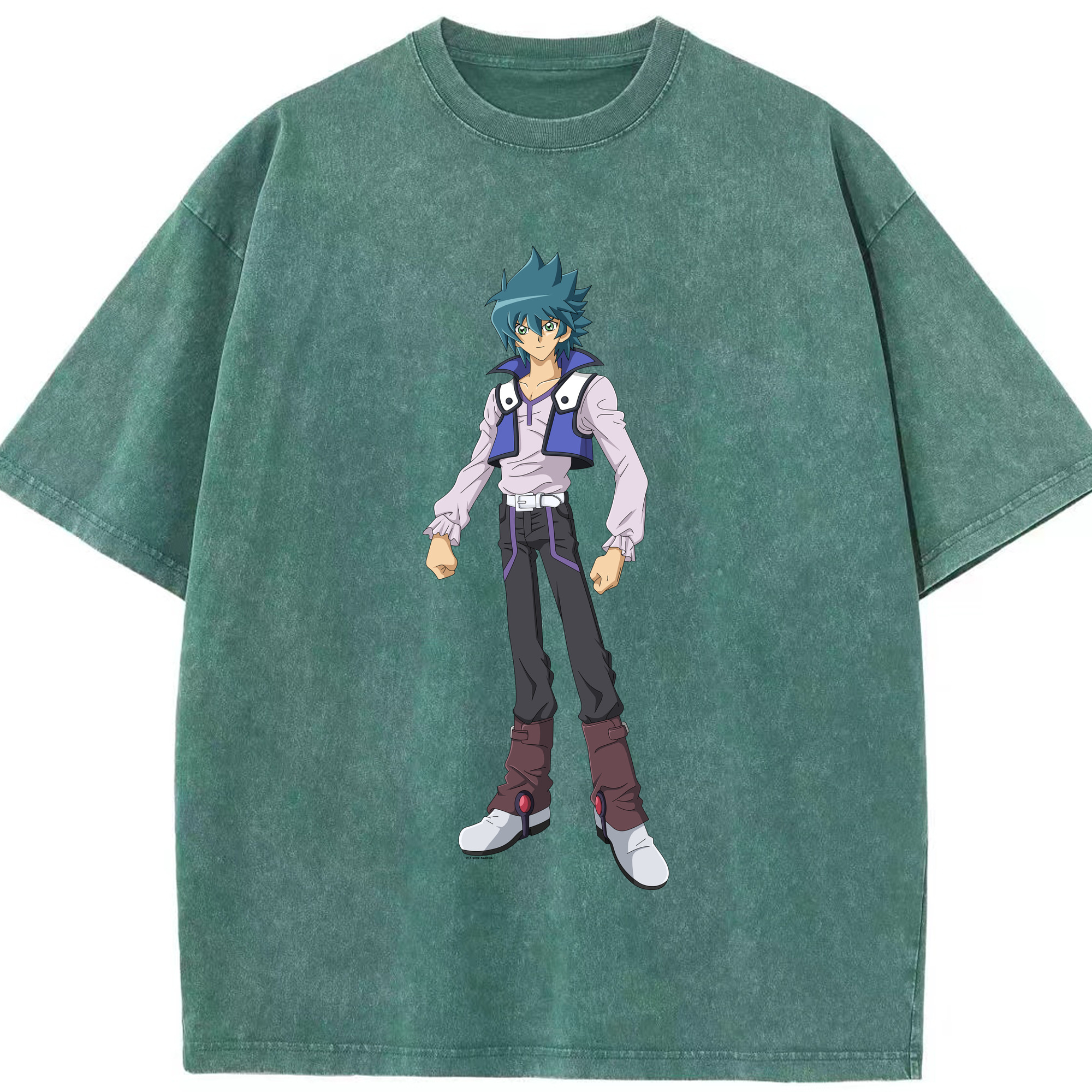 （画像用） 遊☆戯☆王 Yu-Gi-Oh! 綿100% ヴィンテージ風 半袖Tシャツ（フロントプリント）